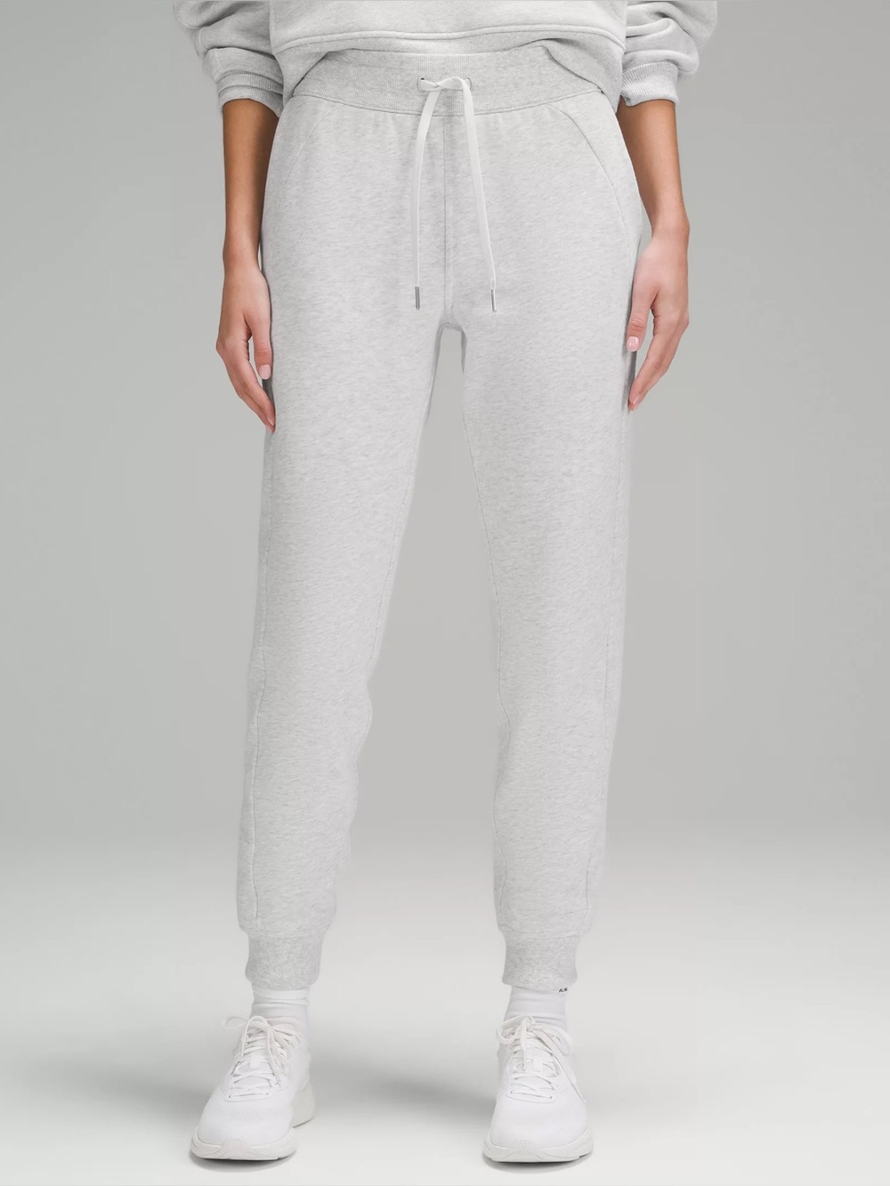 Lululemon Scuba Heather Gray Drawstring Jogger Sweatpants (12)